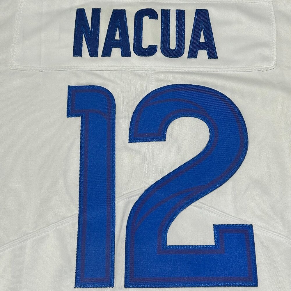 Nike White Jersey with Blue Number 12 and 'NACUA' Name